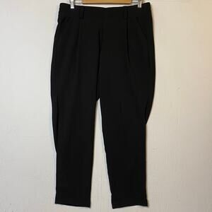 Torrid Black Pull-On High-Rise Cuffed Crepe Pant Size 10 Medium